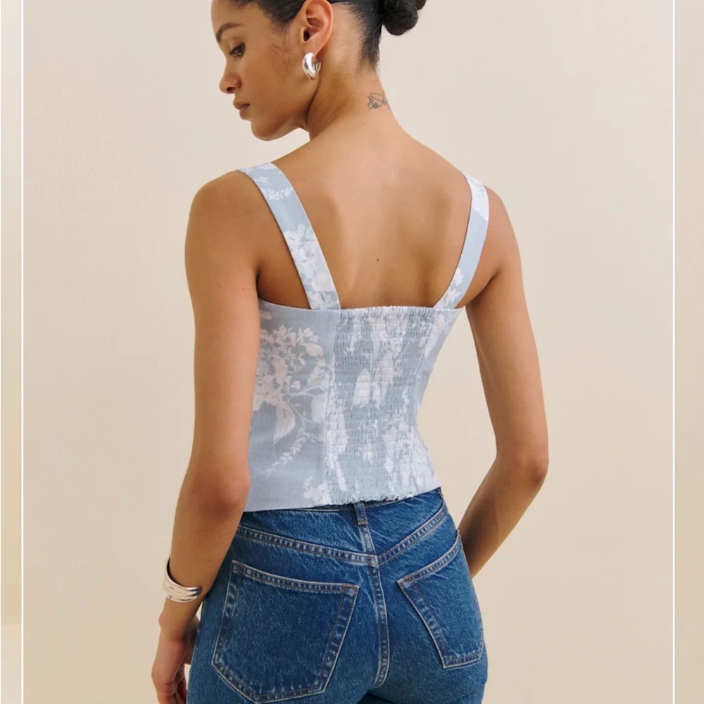Reformation Darci Linen Top - Picture 2 of 5